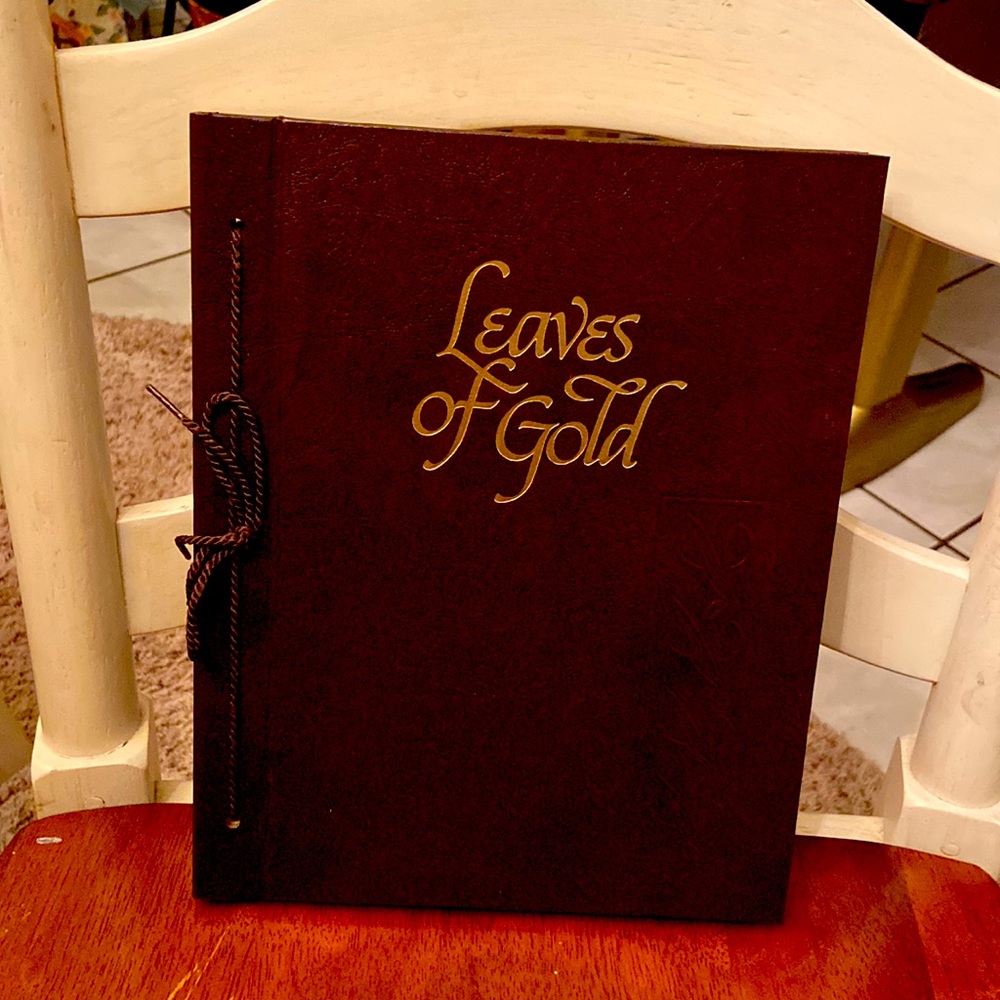 Vintage Leaves of Gold Keepsake Album
